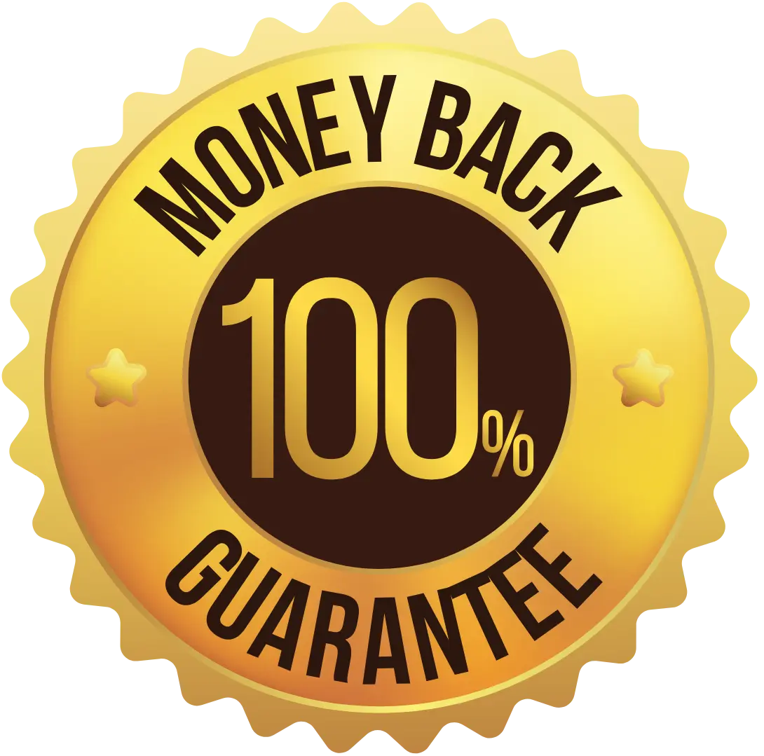 Leptozan guarantee badge